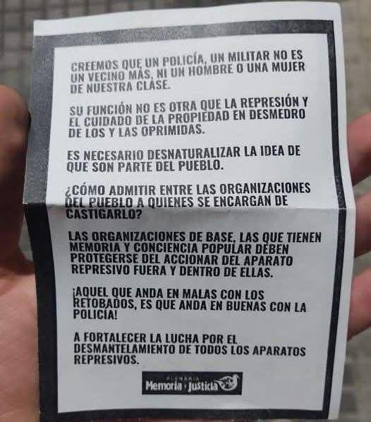 Es increíble que aun hoy tengamos que enfrentar discursos de odio, intolerancia y desprecio hacia todos los trabajadores policiales. Algunos, desde el resentimiento, intentan deslegitimar una vocación que implica entrega, compromiso y sacrificio diario por la seguridad de todos.