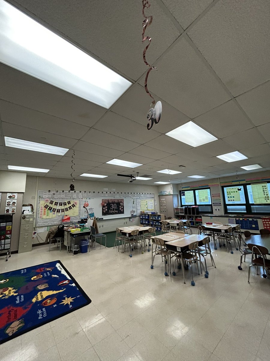 Two birthdays in Room 41 today! Can you guess who turned 8 and who turned 30? 😂 Thank you to my amazing students and teammates for making my birthday so special! 🥰 <a href="/CopperHillES/">Copper Hill</a>