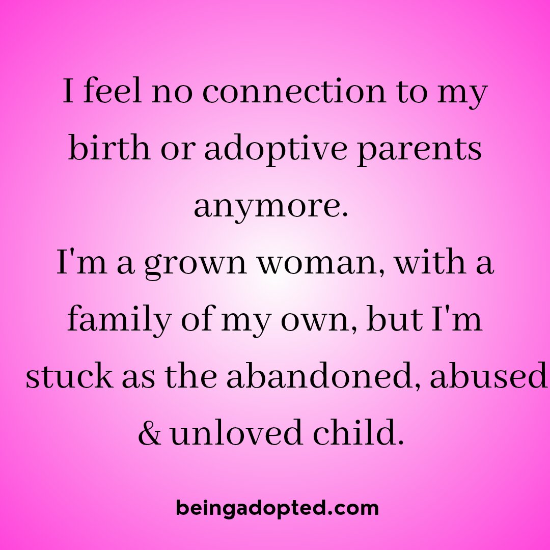 beingadoptedcom's tweet photo. I thought as I got older, I'd feel a stronger sense of self-identity. The opposite is true. I have no clue who I am & feel an outsider/imposter more than ever. Thank f@ck for my husband & kids ❤️ My reasons.

#adoptee #cptsd #eupd #bpd #mentalhealthawareness #depression #mentalillness #childhoodtrauma