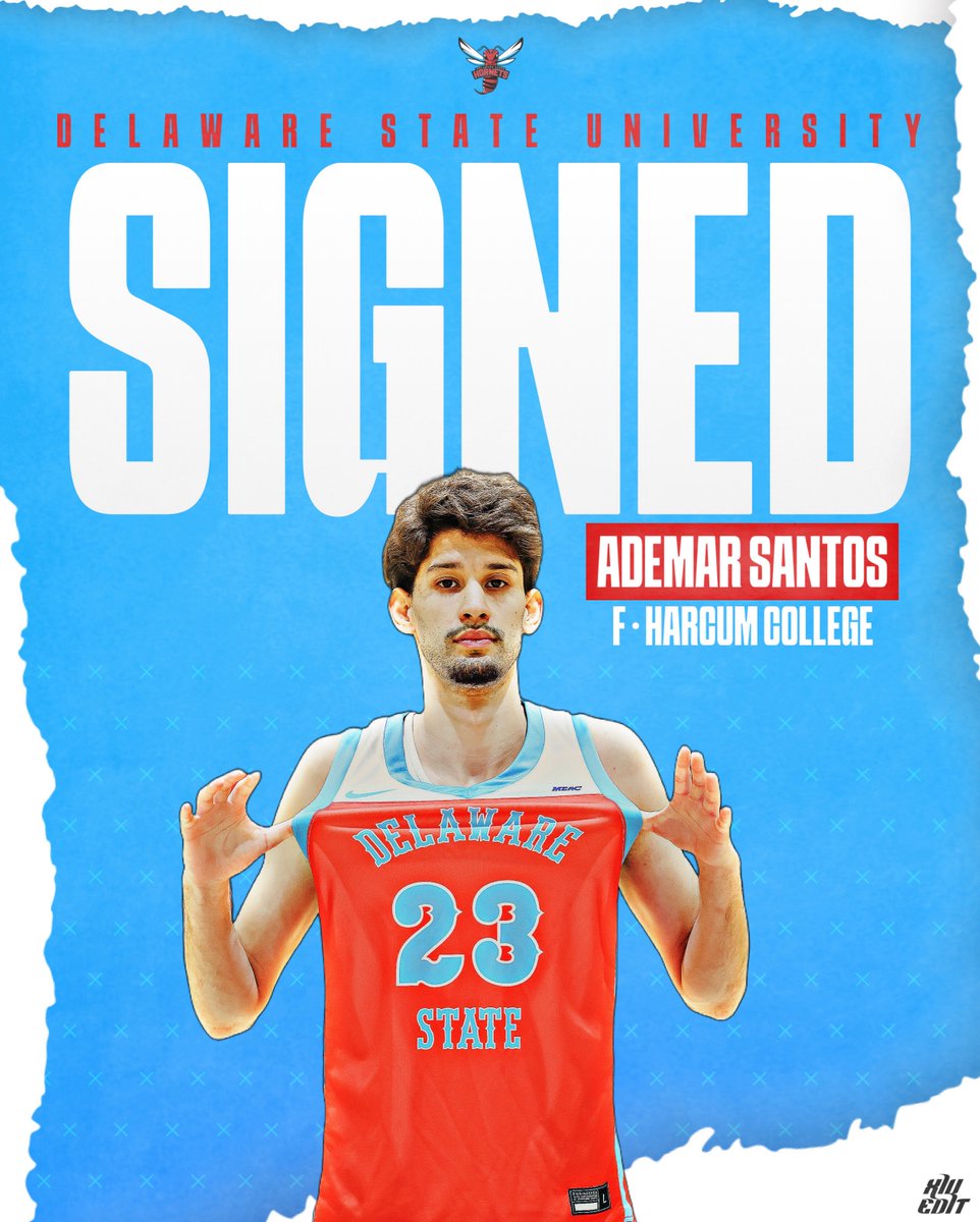 DSUMBB's tweet image. Officially a Hornet! We Are Proud to Welcome Ademar Santos to the Nest‼️