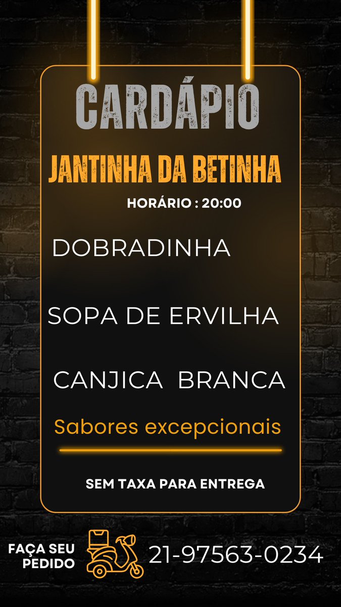 HOJE TEM!!!