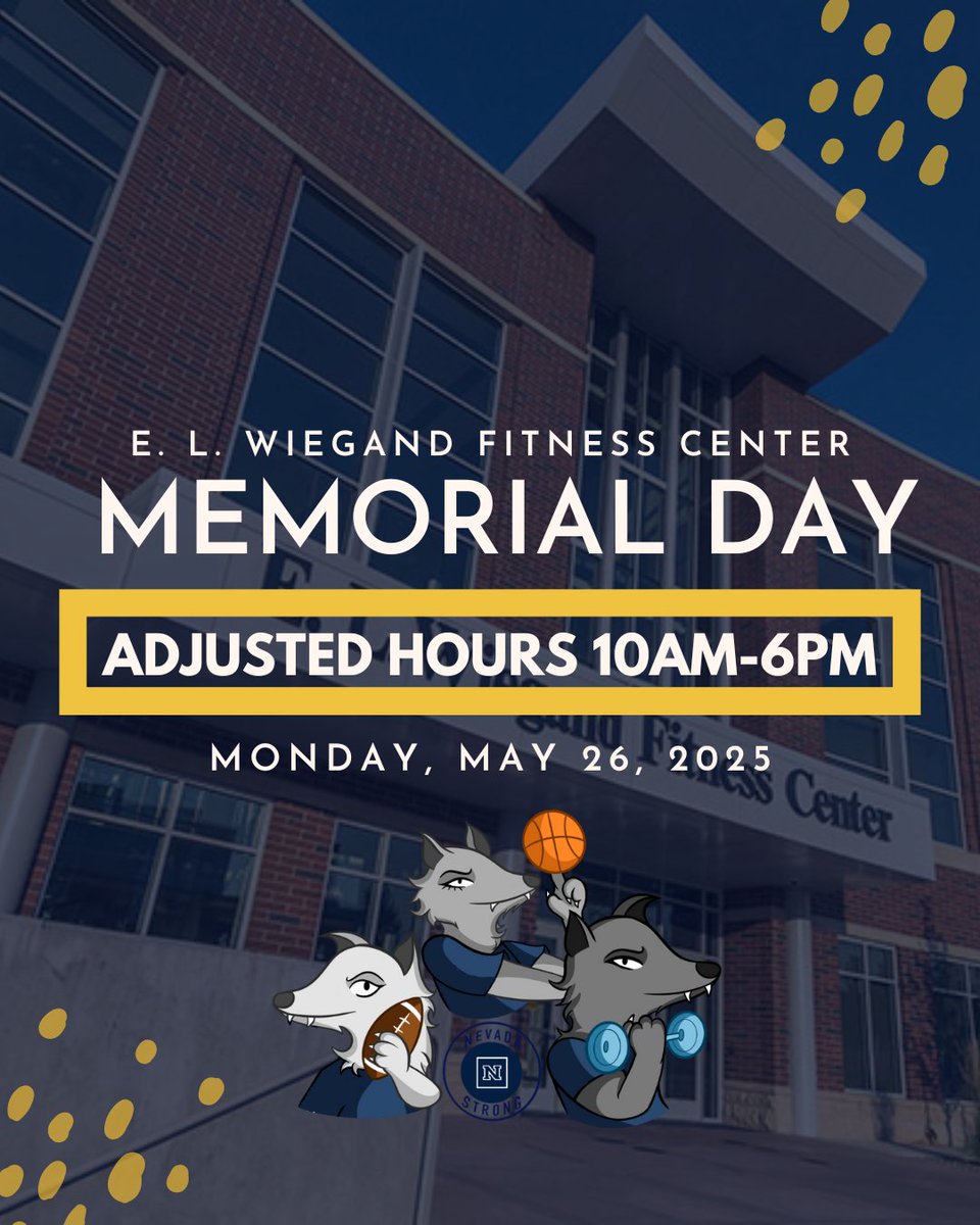 In observance of Memorial Day we will be operating on adjusted hours of 10am-6pm, on Monday, May 26, 2025.

#nevadastrong