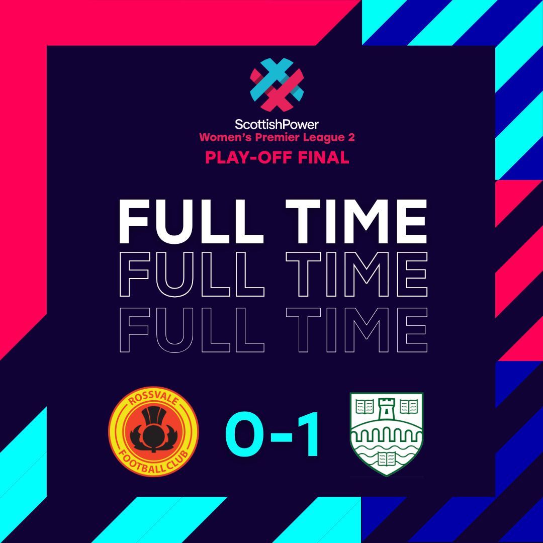 Scottish Women's Premier League (@swpl) on Twitter photo π
πππ ππππ!
Despite Rossvale trying to find the equaliser it is promotion to <a href="/ScottishPower/">ScottishPower</a> Women's Premier League 2 for Stirling Uni after edging out Rossvale who will return to the <a href="/SWFChampionship/">Barclays Scottish Women's Championship</a>.
<a href="/RossvaleFCWomen/">Rossvale FC Women & Girls Academy</a> 0-1 <a href="/stiruni_wfc/">Stirling University WFC</a> | #SPSWPL2 #PlayOffFinal π
πππ ππππ!
Despite Rossvale trying to find the equaliser it is promotion to <a href="/ScottishPower/">ScottishPower</a> Women's Premier League 2 for Stirling Uni after edging out Rossvale who will return to the <a href="/SWFChampionship/">Barclays Scottish Women's Championship</a>.
<a href="/RossvaleFCWomen/">Rossvale FC Women & Girls Academy</a> 0-1 <a href="/stiruni_wfc/">Stirling University WFC</a> | #SPSWPL2 #PlayOffFinal