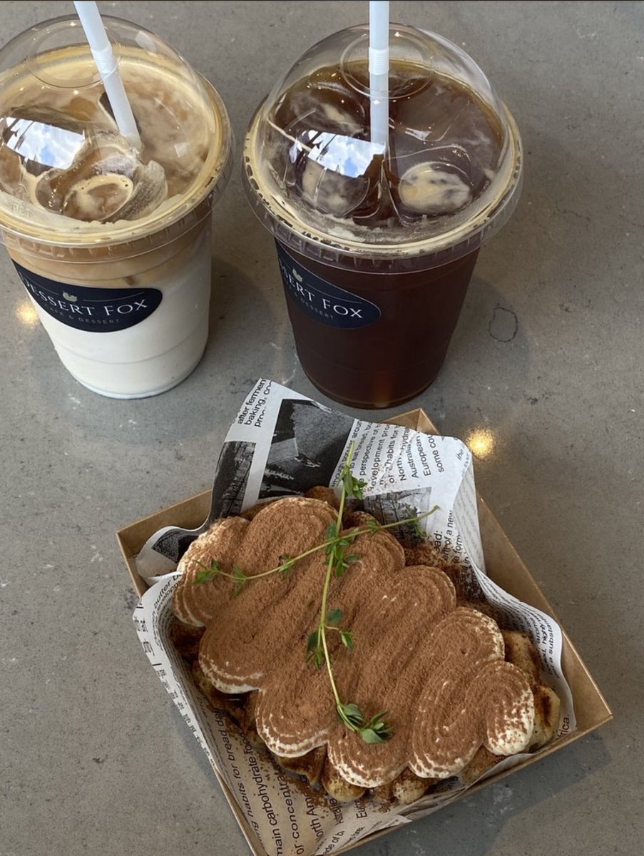 Afternoon delight 😋 iced 🧊☕️ and tiramisu croffle #AfternoonDelight #CoffeeLovers #Dessert