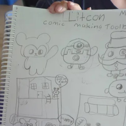 calgarylibrary's tweet photo. During the Library's LitCon event last week, students joined Sebastien Ringuette to learn about and create their very own comic strip. View this post to see some of the ideas and stories the attendees put together. Learn more: https://t.co/kpzio8q9vA
#CalgaryLibrary #LitCon https://t.co/zEEoimE3p2
