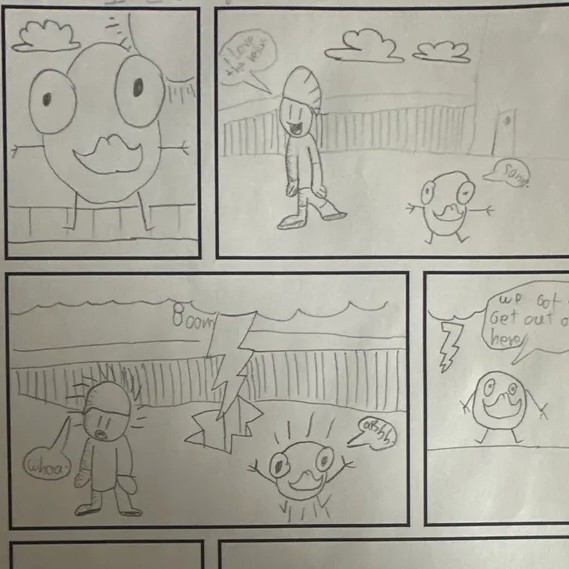 calgarylibrary's tweet photo. During the Library's LitCon event last week, students joined Sebastien Ringuette to learn about and create their very own comic strip. View this post to see some of the ideas and stories the attendees put together. Learn more: https://t.co/kpzio8q9vA
#CalgaryLibrary #LitCon https://t.co/zEEoimE3p2