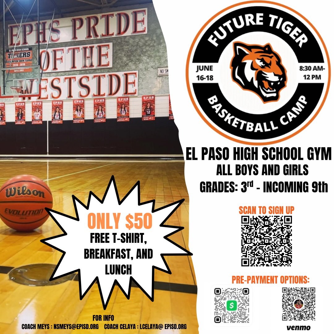 Sign up today for our Future Tigers Camp! Don’t miss out on the fun!