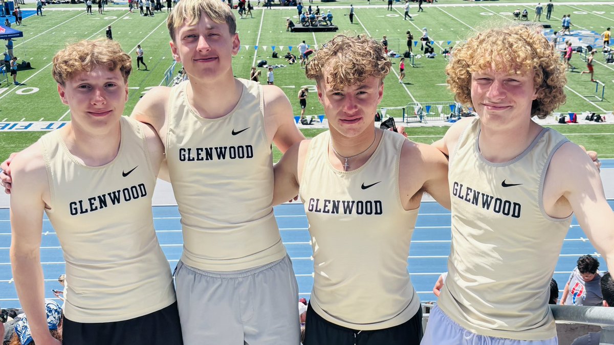 4x100 Relay team of Mulkins, German, Schroeder, Ludwig finished 15th w/ a time of 43.43.