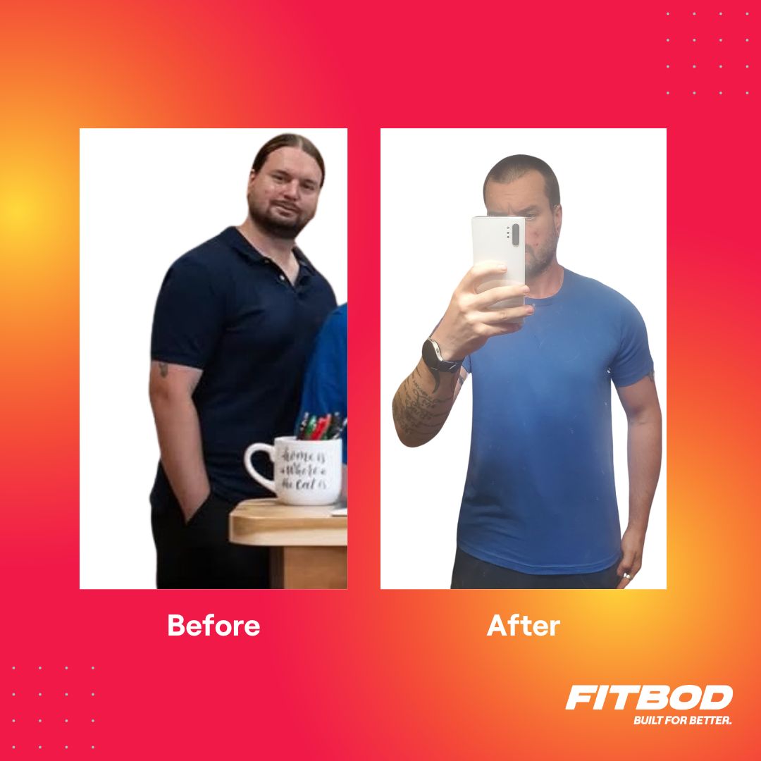 Transformation Spotlight: This Fitbodder's incredible journey wasn’t just about weight loss, it was about building strength, confidence, and sustainable habits. 🙌  Congratulations, Joe! 💪 

“I primarily lost the weight through diet, and using Fitbod’s upper/lower split at the
