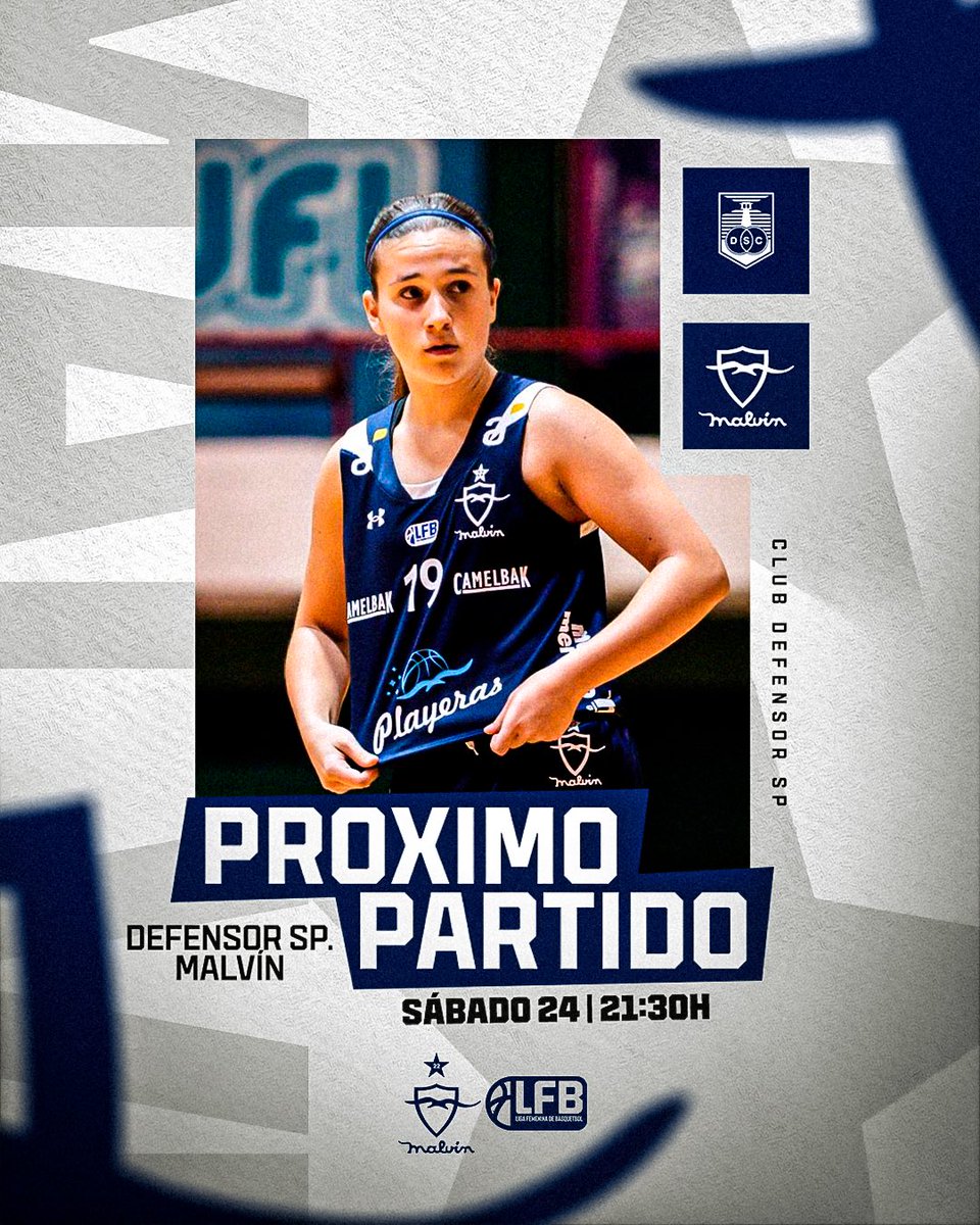 Malvín (@playeras_basket) on Twitter photo 🗓️ Pʀᴏ́xɪᴍᴏ ᴘᴀʀᴛɪᴅᴏ
🆚 <a href="/DSCbasquet/">Defensor Sporting | Básquetbol</a>
✍🏻 Sábado 24/05
⌚️ 21:30H
📍 Club Defensor
🌊 #VamosLaPlaya 🗓️ Pʀᴏ́xɪᴍᴏ ᴘᴀʀᴛɪᴅᴏ
🆚 <a href="/DSCbasquet/">Defensor Sporting | Básquetbol</a>
✍🏻 Sábado 24/05
⌚️ 21:30H
📍 Club Defensor
🌊 #VamosLaPlaya