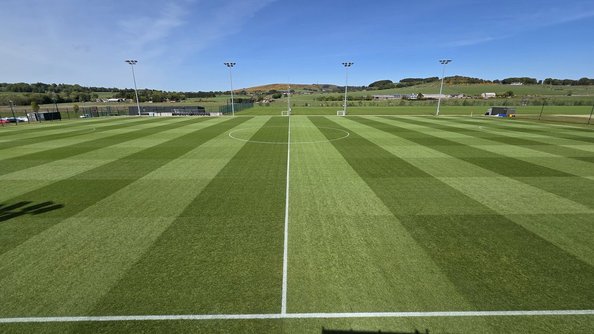 Final training session of the season today, pitch recovered well from a tough winter 🥶