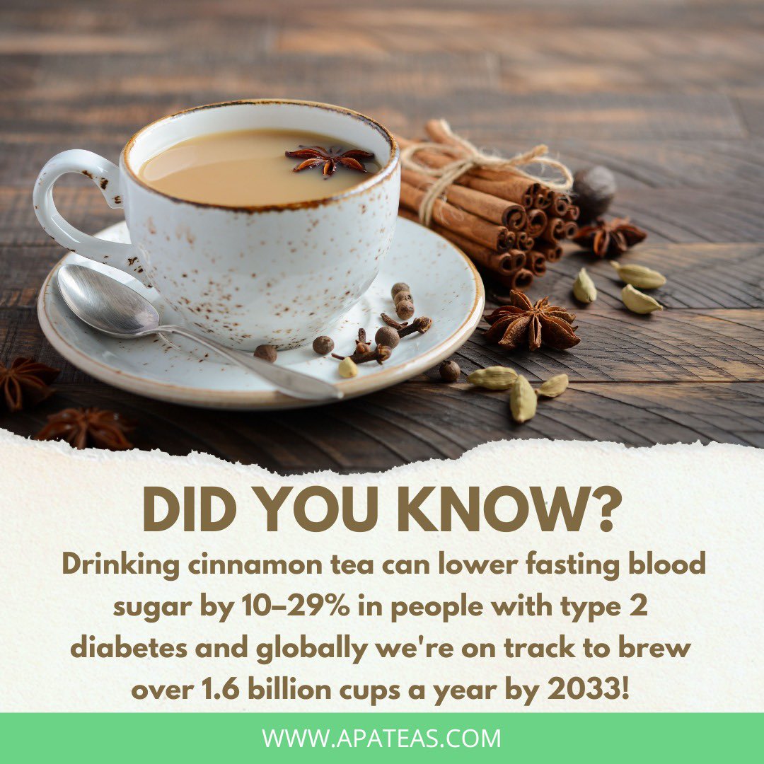 Theofficiallapa's tweet image. It’s fun fact Friday🙂‍↔️ We bet you didn’t know these fun facts about our delicious cinnamon tea💚😁 #Cinnamontea #APATea #Healthandwellness #FunFacts #Naturalblends