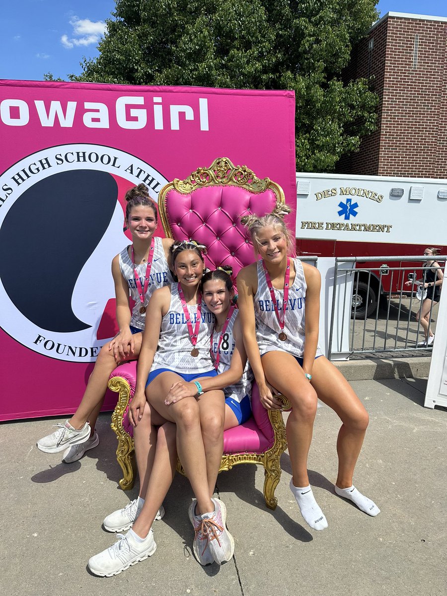 Our Distance Medley Relay starts the day off with a 3sec. PR. One of our two goals for each race was to set a PR and finish higher then we came in. We reached one of those goals by running a PR. Hell of a way to finish the season for this group.