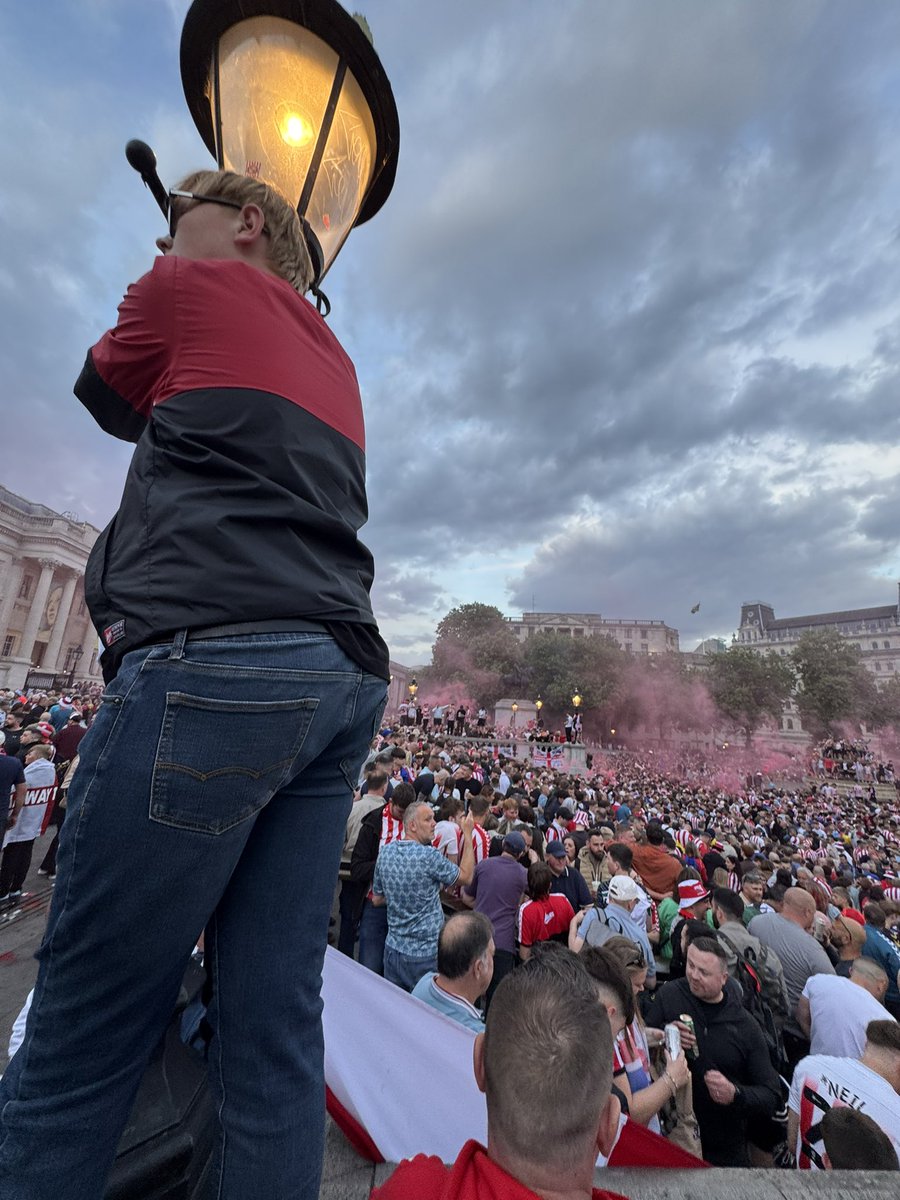 Trafalgar Square tonight…
