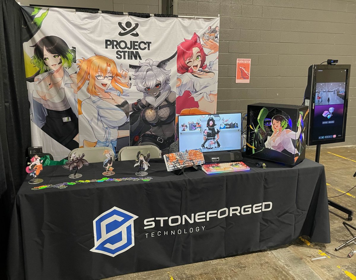 Hosting Vtuber Virtual meet &amp; greets at Anime North with <a href="/StoneforgedT/">Stoneforged Technology</a> in the Industry area at Booth I18

Come get a PROJECT STIM sticker and meet amazing Vtubers throughout the con starting today!