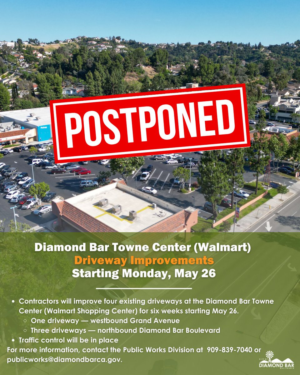 UPDATE 5/23/25: 
Improvement work has been postponed to June. The City will provide details once contractors have scheduled a date to begin the driveway improvements.