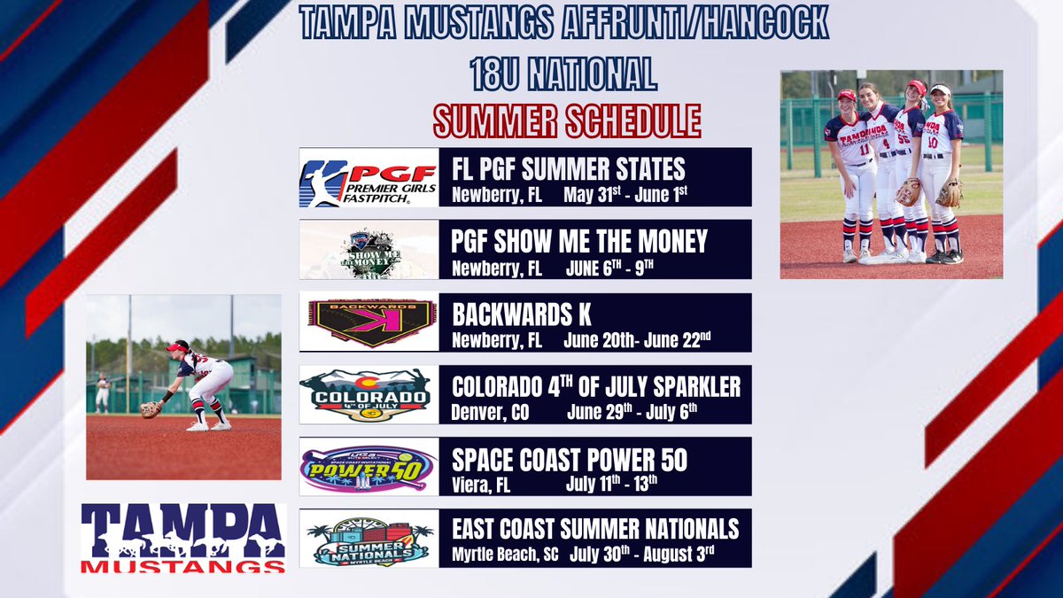 Karsyn Walters-Uncommitted-2027 (@karsyn_walters) on Twitter photo SUMMER BALL IS FINALLY HERE☀️
Check out my schedule! 
<a href="/Tampa_mustangs/">Tampa Mustangs_Affrunti/Hancock</a> SUMMER BALL IS FINALLY HERE☀️
Check out my schedule! 
<a href="/Tampa_mustangs/">Tampa Mustangs_Affrunti/Hancock</a>