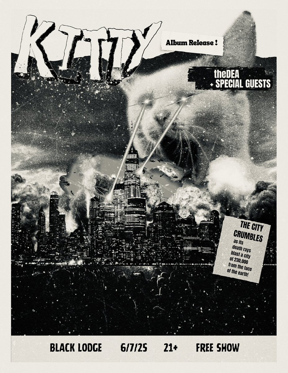 “Kitty” Album Release 6/7

Black Lodge, Richmond VA

Flyer by me 🤌🏽🤌🏽🤌🏽