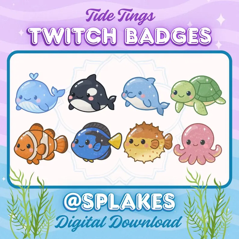 Splakess's tweet photo. Made some new ocean-themed badges! Also I'm about to go live 💜
https://t.co/DSGuqBLGzY
https://t.co/m0yr9KVsaC
#subbadges #bitbadges https://t.co/5xDqzkouwt