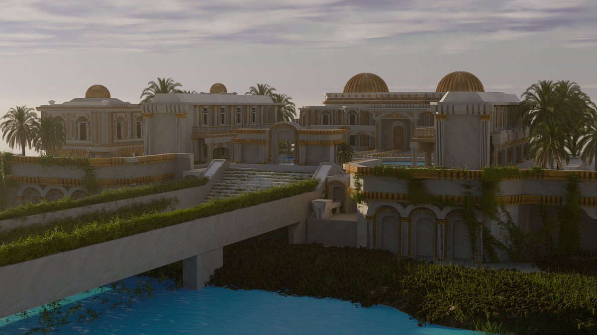AlsalemeiNoah's tweet photo. I designed this 3D palace to embody a grand architectural monument, inspired by a blend of traditional oriental designs and fantasy elements. The design aims to embody a place characterized by luxury and heritage
#3dart #Environment #concept #art #Modling https://t.co/MdEB80fhD6
