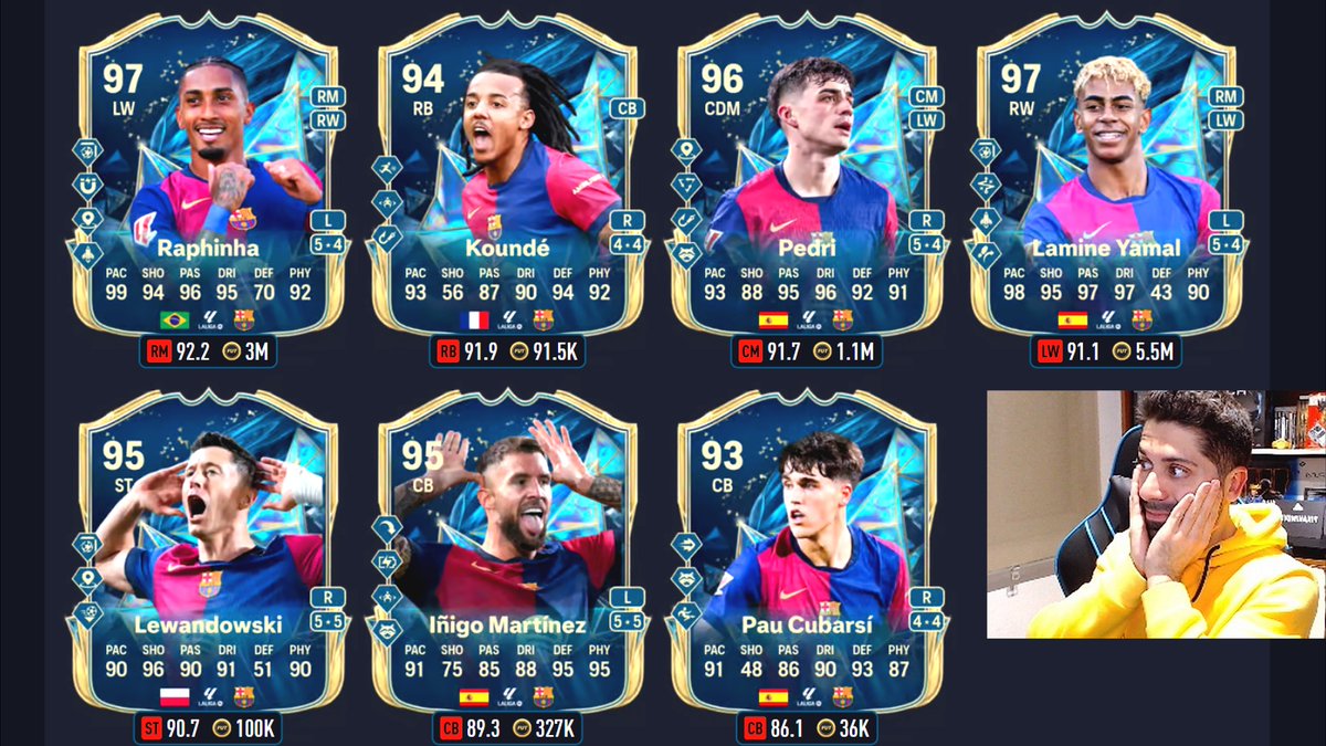 🔥 ESTOY EN DIRECTO 🔥

SOLO QUIERO A LOS DEL BARCELONA! 😈 TOTS LALIGA + 500 SOBRES! 🙋🏻‍♂️

🟣 Twitch: twitch.tv/pikahimovic
🔴 YouTube: youtube.com/live/2tfsa-thb…
🟢 Kick: kick.com/pikahimovic