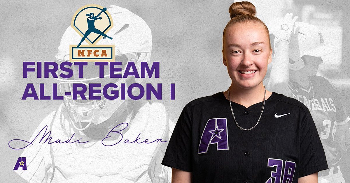 LSUA_SB's tweet image. Congratulations to Madi Baker, Julia Kwakernaak, Kilee Moody, and Haley Primrose on being named NFCA NAIA First Team All-Region I!