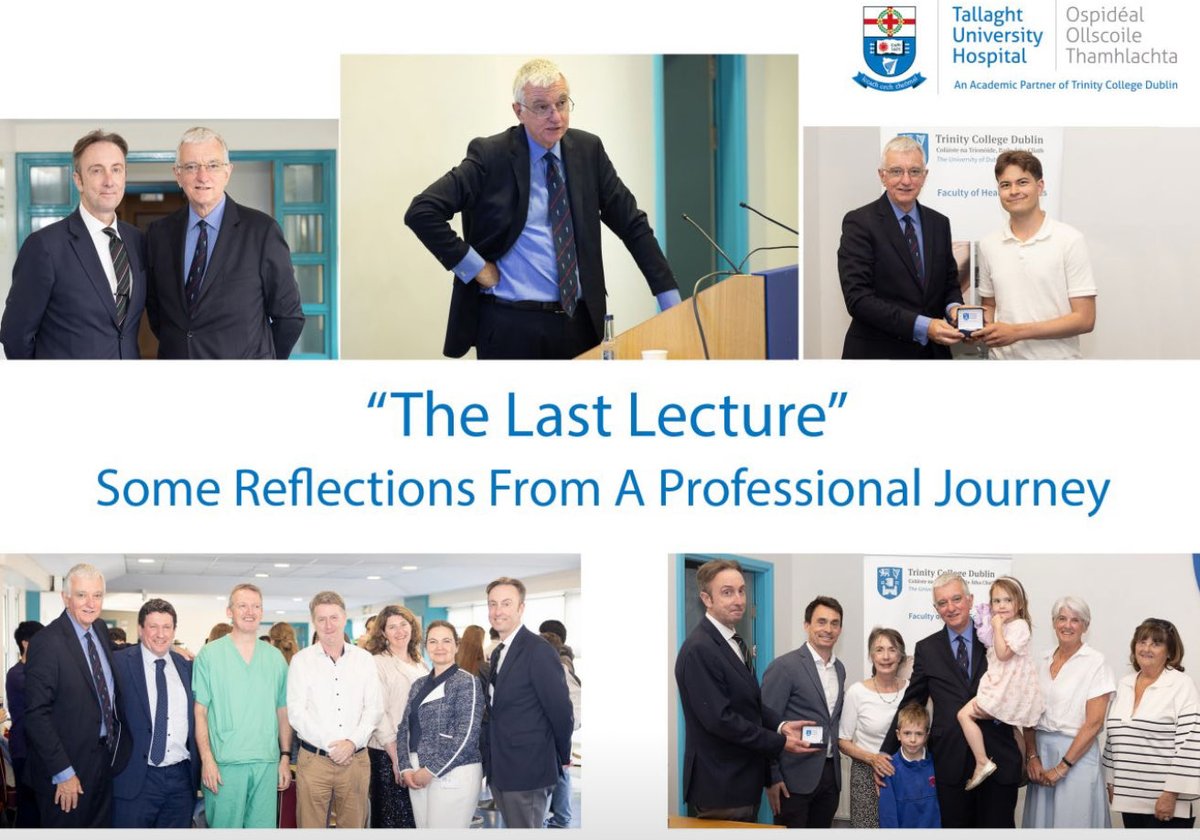 Paul Ridgway (@pfridgway) on Twitter photo Yesterday <a href="/conlonhpb/">Kevin Conlon</a> gave his ‘Last Lecture’ at <a href="/tcddublin/">Trinity College Dublin</a>
There was laughter, and a few shed tears <a href="/TUH_Tallaght/">Tallaght University Hospital (TUH)</a> campus as Kevin regaled us with a biography & learnings from his life in surgery
His words wove a legacy no needle ever could… Yesterday <a href="/conlonhpb/">Kevin Conlon</a> gave his ‘Last Lecture’ at <a href="/tcddublin/">Trinity College Dublin</a>
There was laughter, and a few shed tears <a href="/TUH_Tallaght/">Tallaght University Hospital (TUH)</a> campus as Kevin regaled us with a biography & learnings from his life in surgery
His words wove a legacy no needle ever could…