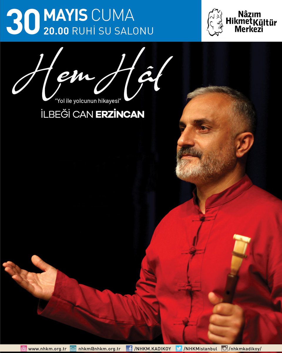 HEM HÂL

‘Yol ile yolcunun hikayesi..’

Duduk sanatçısı İlbeği Can Erzincan, Hem Hâl ile dinleyicisiyle buluşuyor.

Anadolu’nun kadim sazı olan Duduk, aşığın maşukuna olan sevdasını, bazen rüzgârın yeline gizlenmiş bir şiir ile bazen de, bir dervişin ahuzarını anlatan türkü ile