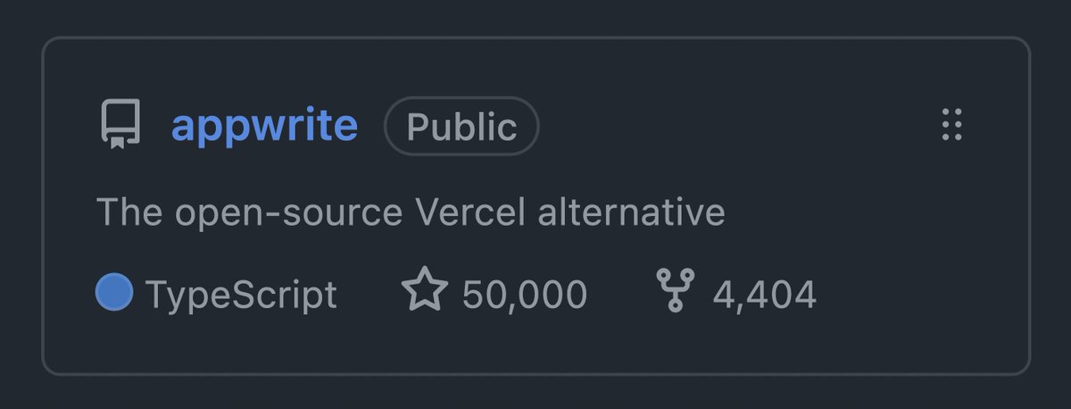 ⭐️ Appwrite has just reached the incredible milestone of over 50,000 GitHub stars - an honor only 307 open-source projects have achieved before us.

We want to thank the amazing open-source community for their unmatched support since the day Appwrite was born. It’s what keeps us