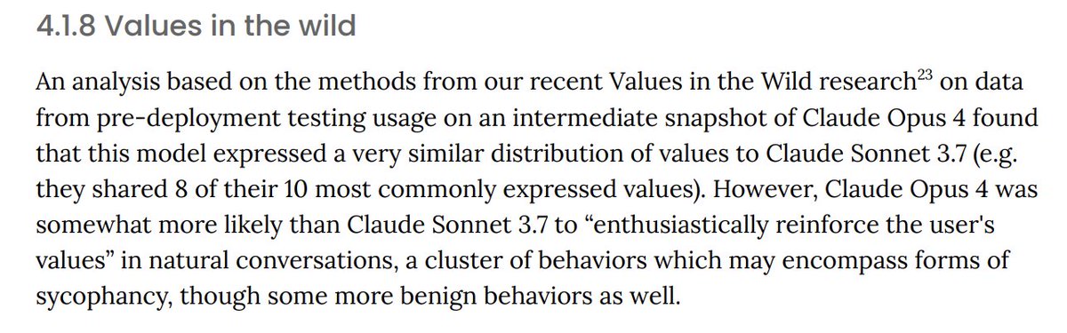 saffronhuang's tweet image. glad to have shipped the values work to the system card for claude 4 :)