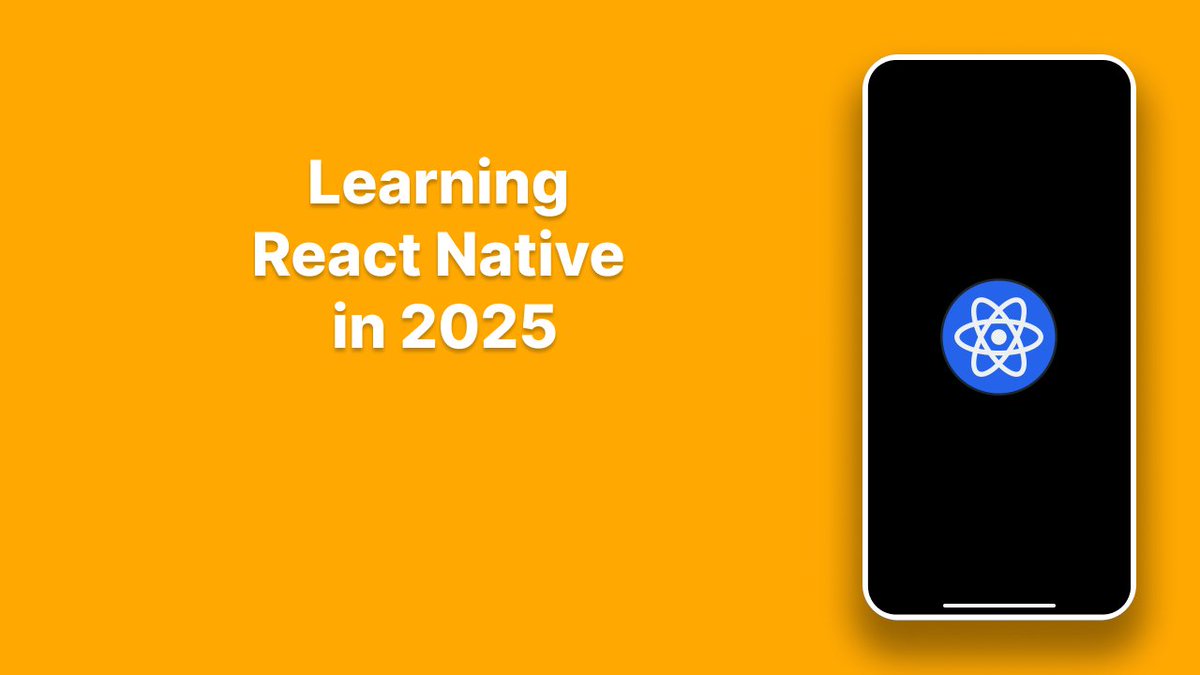reactnativespc's tweet image. 🟢 Learning React Native in 2025: A Complete Beginner's Guide!
Tutorial link is in bio!
#expo #reactnative #tutorial