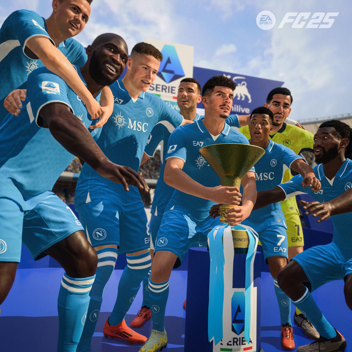 EA SPORTS FC (@easportsfc) on Twitter photo Champions of Italy.
Congratulations to <a href="/sscnapoli/">Official SSC Napoli</a> on lifting their fourth Scudetto. Champions of Italy.
Congratulations to <a href="/sscnapoli/">Official SSC Napoli</a> on lifting their fourth Scudetto.