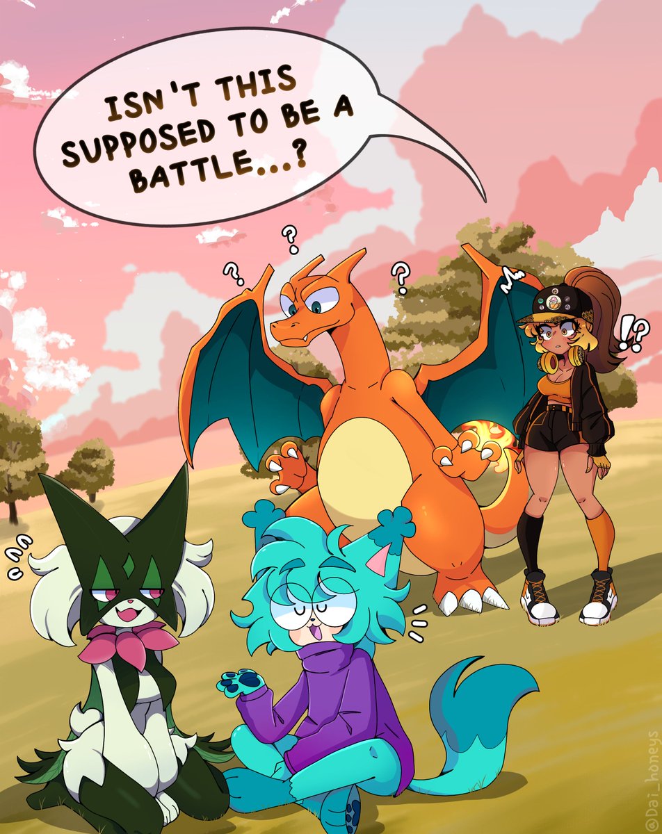 Dai π»πͺ (COMMS CLOSED) (@dai_honeys) on Twitter photo Illustration of Kovy Cat and a friend, Sona, along with a couple of PokΓ©mon. I really enjoyed creating both the background and the characters for this illustration.
<a href="/kovox/">Michael Kovach</a> #kovicat #drawing Illustration of Kovy Cat and a friend, Sona, along with a couple of PokΓ©mon. I really enjoyed creating both the background and the characters for this illustration.
<a href="/kovox/">Michael Kovach</a> #kovicat #drawing