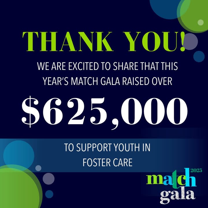 Wow! What a night. Thank you everyone for joining us for #MatchGala2025 We're so grateful to this vibrant community for helping us raise over $625,000 to support youth in foster care. Your generosity inspires 💚💙 us! silverliningmentoring.org/match-gala-202…