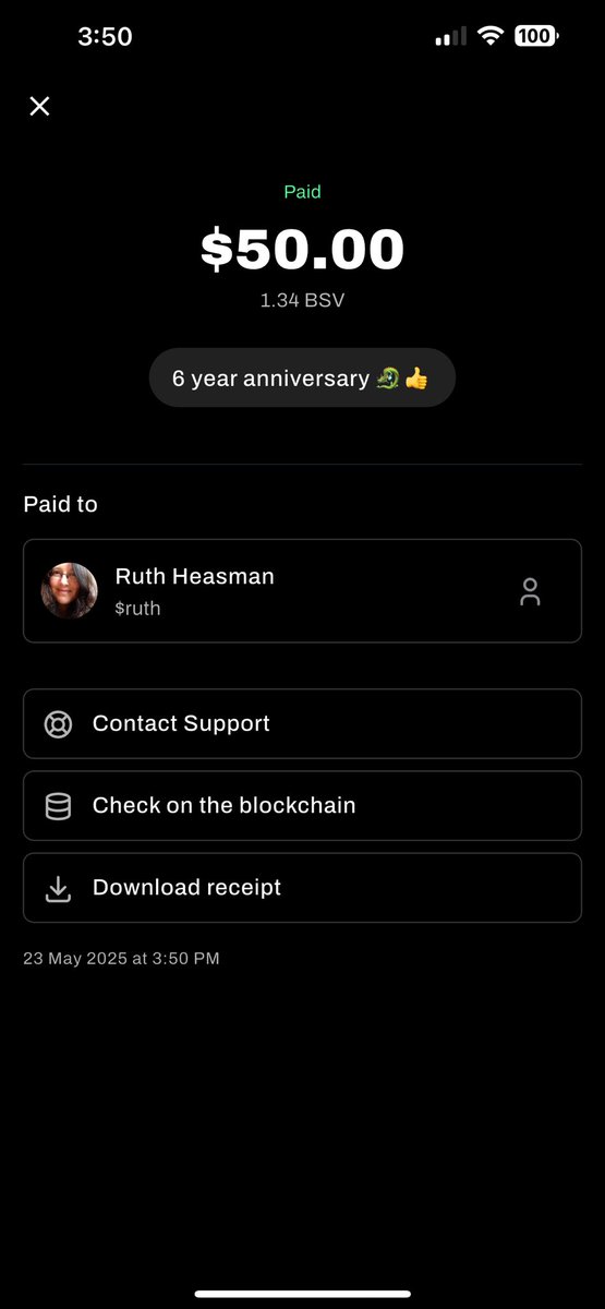 The most epic BSV post indeed…deserves another ping <a href="/ruthheasman/">Ruth Heasman 🌳🌷🦚🐉😃</a>. 

#BSVisBitcoin