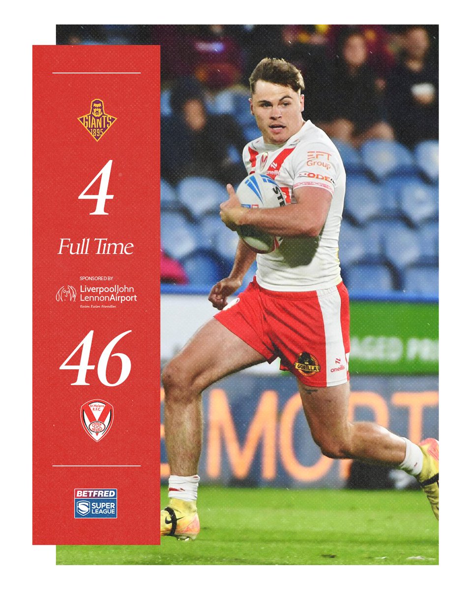 🔥 A superb away day win for St.Helens in Huddersfield!

#COYS | <a href="/LPL_Airport/">Liverpool John Lennon Airport</a>
