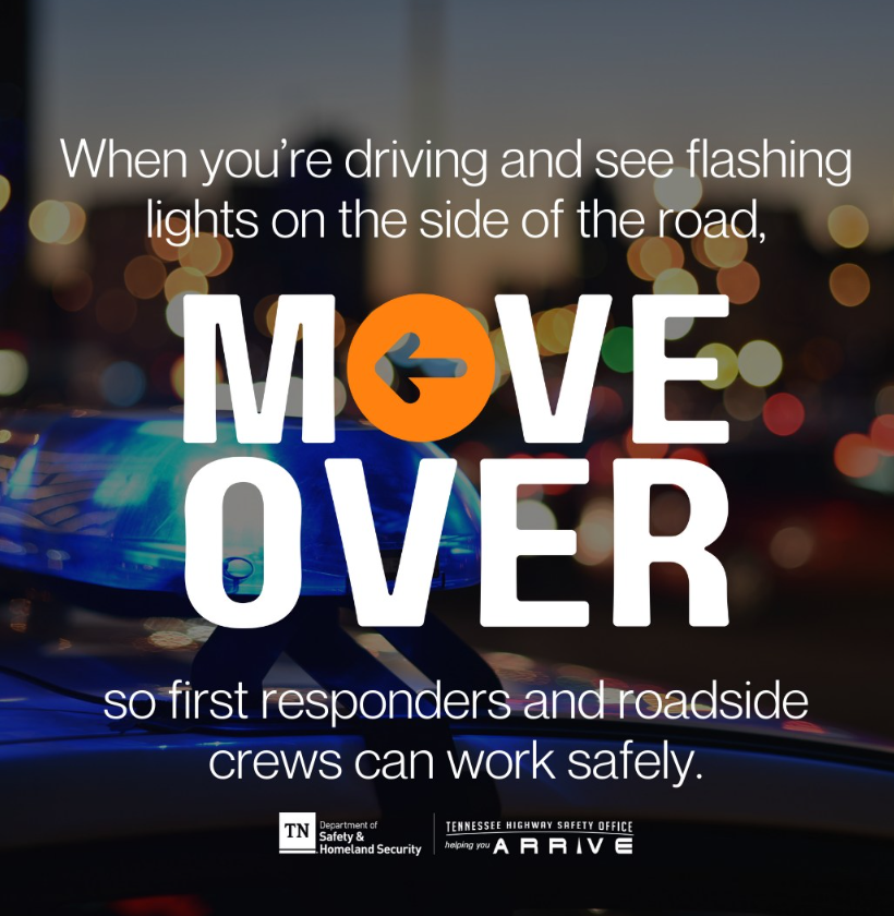 A message from Campus Police: move over to keep everyone safe.