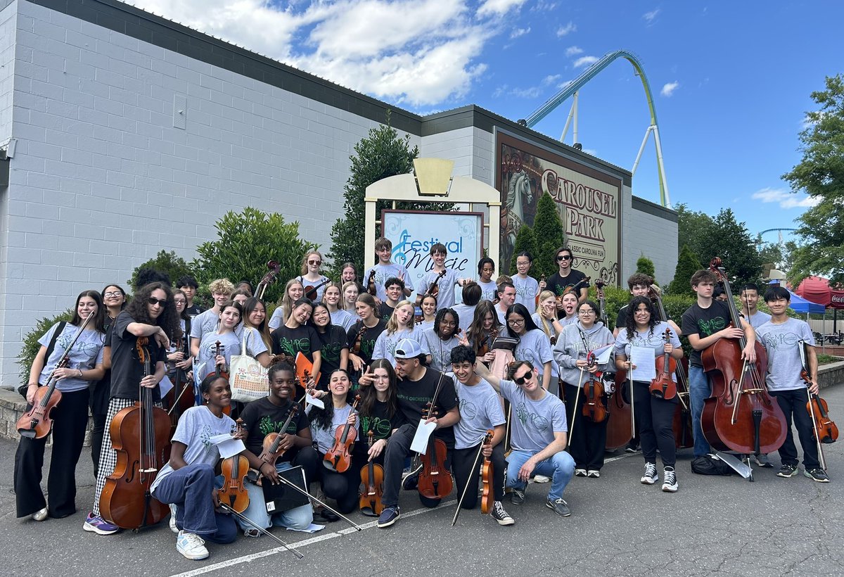 The Myers Park Orchestra performed beautifully at the Carowinds Festival of Music today receiving a Superior+ rating from the judges once again!