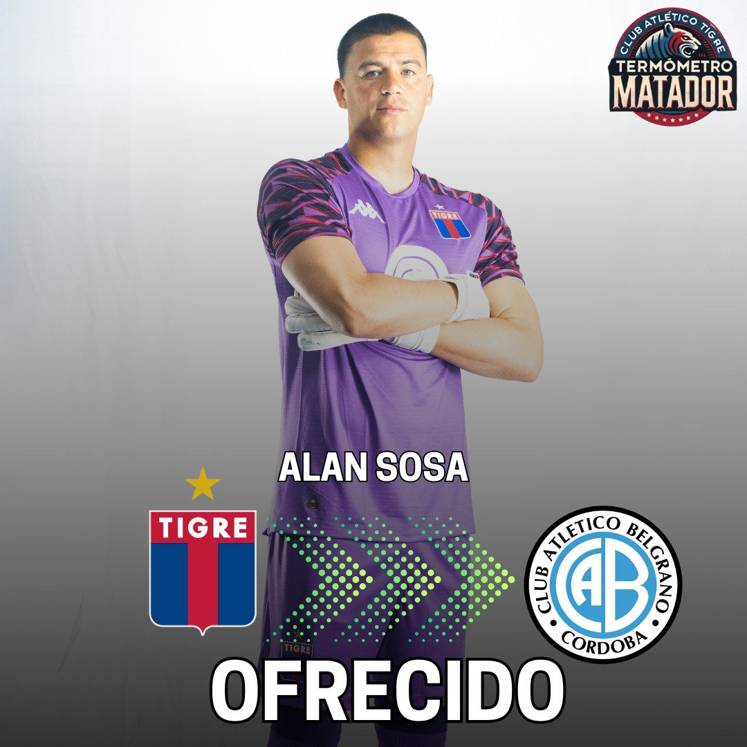 [#MercadoDePases] | ¿ALAN SOSA AL PIRATA? 🤯

📌 Según fuentes cercanas al arquero, fue ofrecido a #Belgrano. Teniendo en cuenta que no será tenido en cuenta por Diego Dabove.

➡️ En el #MatadorDeVictoria atajo en 3 encuentros y recibió 2 goles.

🤔 ¿Se va al #Pirata cordobés?