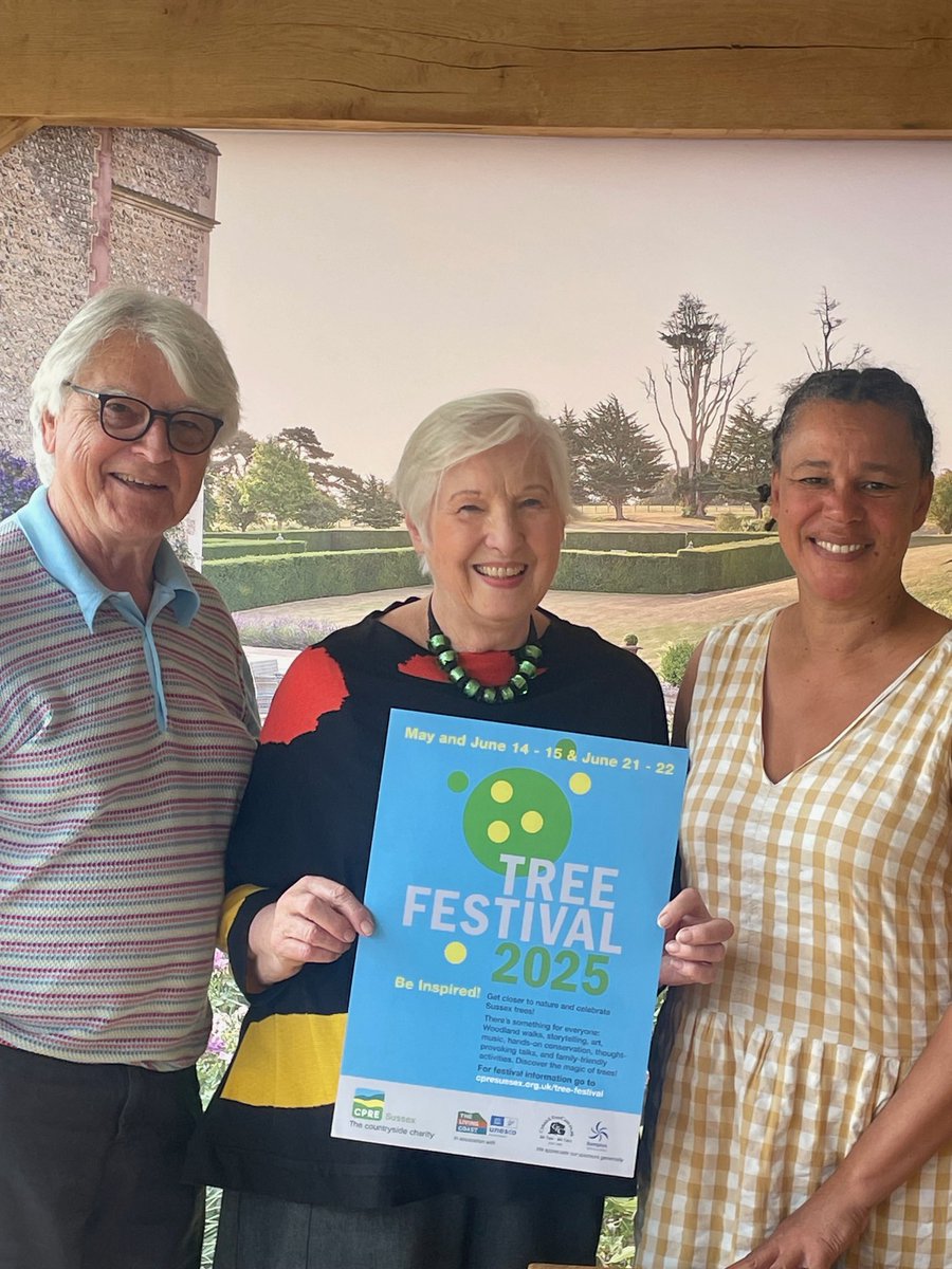 It was great to catch up with award-winning garden designer and author Juliet Sargeant. Juliet is one of the expert speakers set to appear at the Branch Out symposium on 14 June. Find out more and book your place here: cpresussex.org.uk/tree-festival/…
