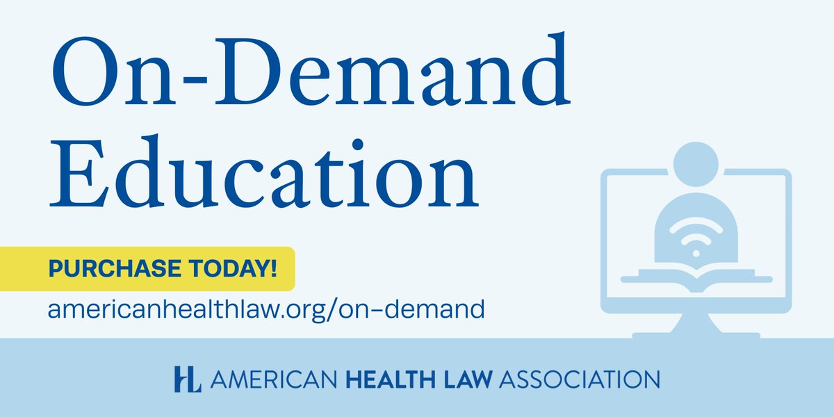 Missed one of AHLA's conferences? Don't worry: access past conference sessions from the comfort of your home with ePrograms.

educate.americanhealthlaw.org/catalog/?forma…

#healthlaw #eprogram