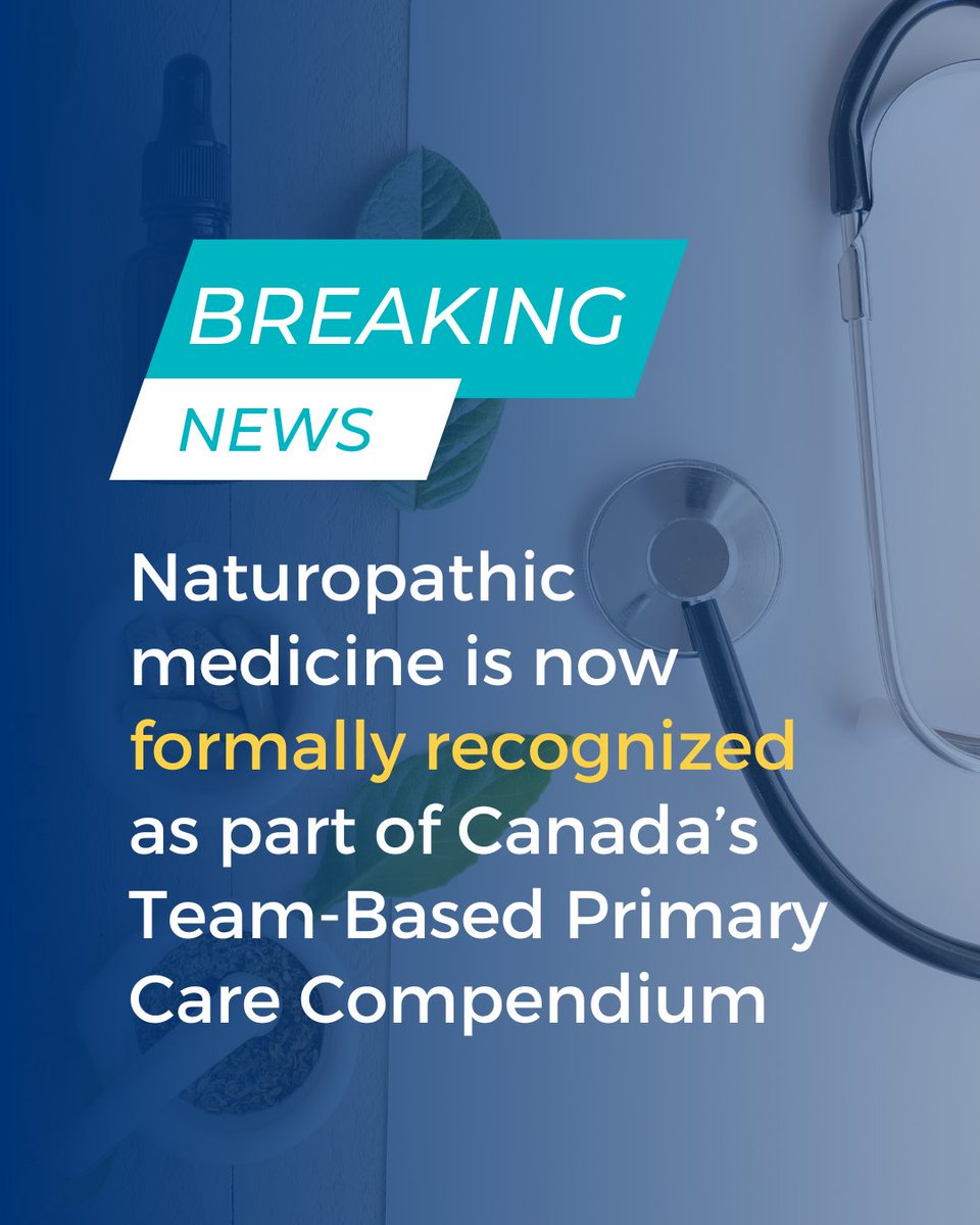 Naturopathic medicine is now formally recognized as part of Canada’s evolving primary care landscape in the Compendium of Roles in Team-Based Primary Care. Read it here: pulse.ly/qzgtx8iwuw

#naturopathicmedicine #naturopathicdoctor #naturopathy #primarycare #canada