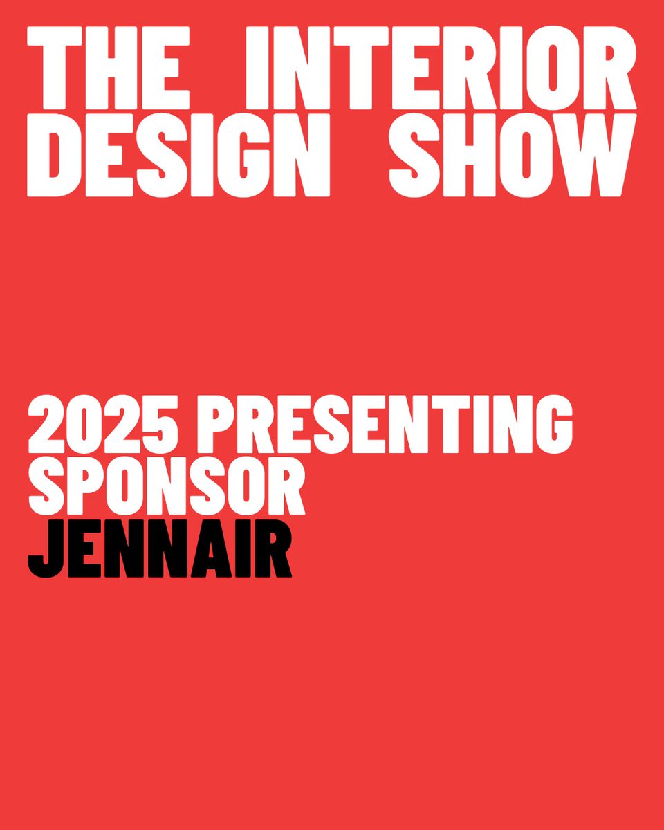 We're excited to welcome to our 2025 show a new presenting sponsors to The Interior Design Show, JennAir!

Join us in celebrating the return of these industry leaders as we prepare for another spectacular showcase of design talent and trends!