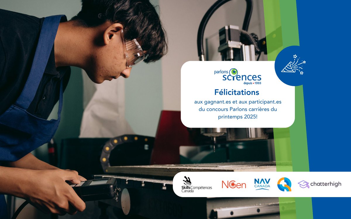 Voici donc terminée une autre édition du concours Parlons carrières!

Félicitations à tous.tes les participant.e.s et à tous.tes les gagnant.e.s!

Au plaisir de vous revoir à l'automne pour la prochaine édition du concours Parlons carrières!