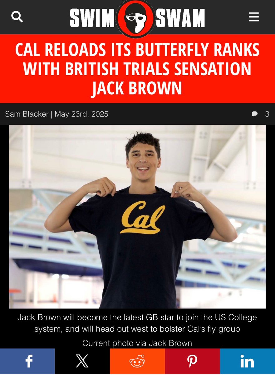 Cal Reloads Its Butterfly Ranks With British Trials Sensation Jack Brown swimswam.com/cal-reloads-it… via <a href="/swimswamnews/">SwimSwam</a>