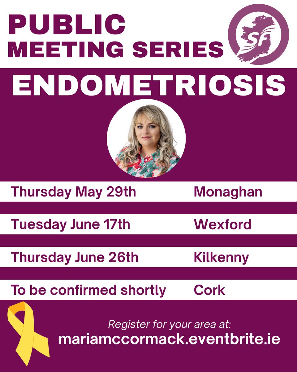 Jess NĂ MhaolĂĄin (@jess_nimhaolain) on Twitter photo 5 meetings down, 4 to go đď¸
If youâve been affected by endometriosis or you want more info on the campaign, drop me an email and Iâll add you to the mailing list
đ¨ jessicas.nimhaolain@oireachtas.ie
Register for a meeting near you đđť
mariamccormack.eventbrite.ie 5 meetings down, 4 to go đď¸
If youâve been affected by endometriosis or you want more info on the campaign, drop me an email and Iâll add you to the mailing list
đ¨ jessicas.nimhaolain@oireachtas.ie
Register for a meeting near you đđť
mariamccormack.eventbrite.ie