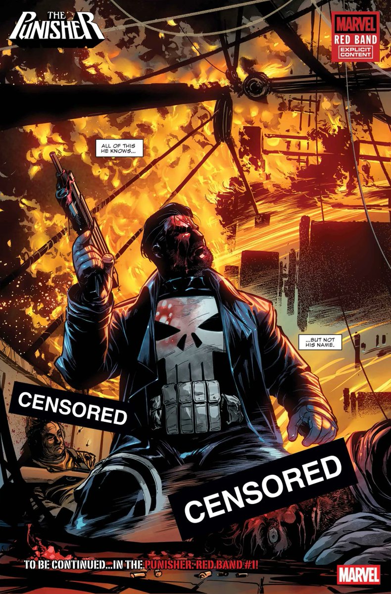 The Punisher HQ (@punisherhq) on Twitter photo Couldn't be more excited to see that the Punisher will have a new comic book series in September 10th by <a href="/Benjamin_Percy/">Benjamin Percy</a> and <a href="/JuliusOhta/">Julius Ohta</a> ! Cover art by Marco Checchetto.
Behold the Punisher: Red Band #1 (of 5)
1/3 Couldn't be more excited to see that the Punisher will have a new comic book series in September 10th by <a href="/Benjamin_Percy/">Benjamin Percy</a> and <a href="/JuliusOhta/">Julius Ohta</a> ! Cover art by Marco Checchetto.
Behold the Punisher: Red Band #1 (of 5)
1/3
