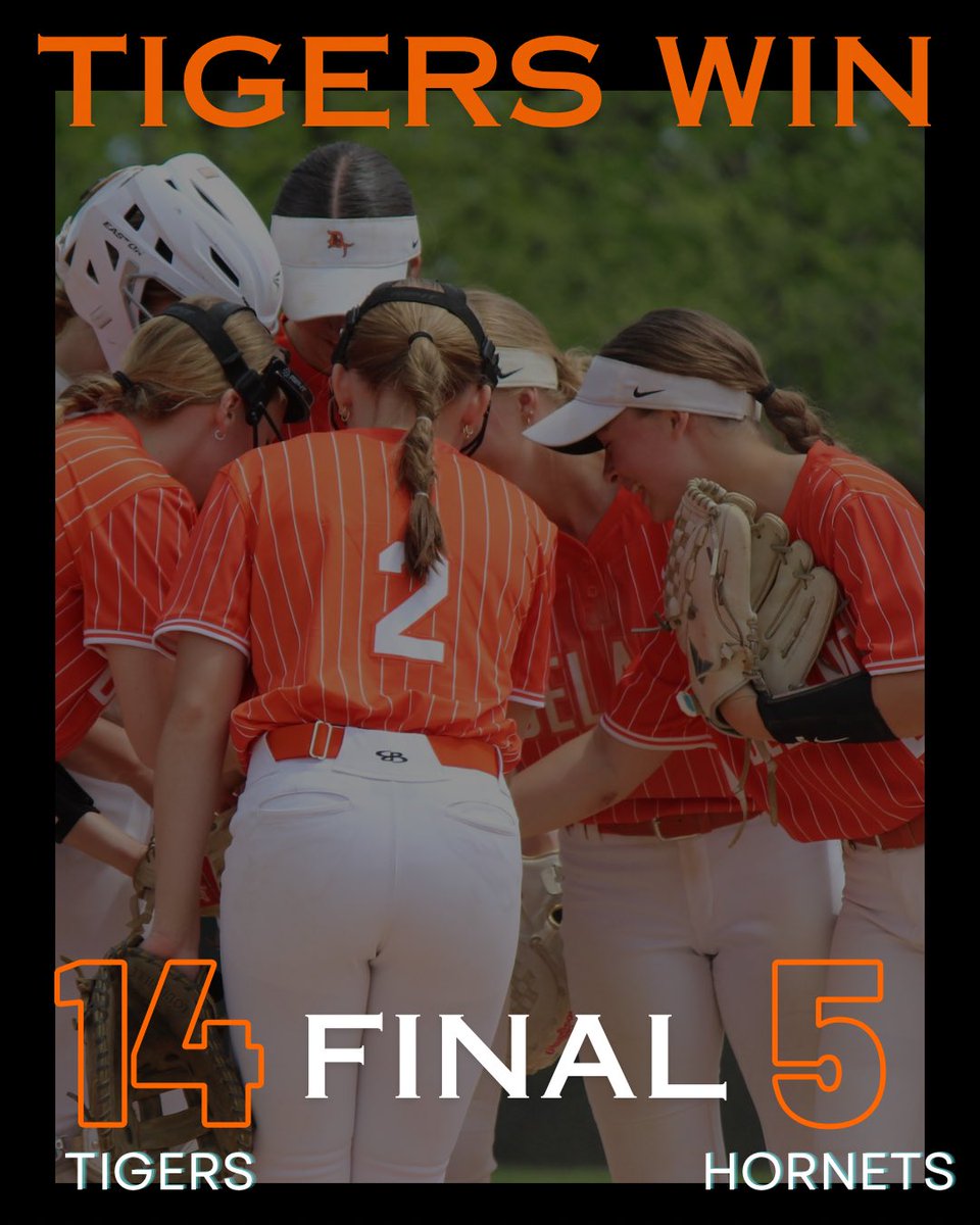 FINAL: Delano 14, Big Lake 5

#GoTigers #DelanoSoftball
