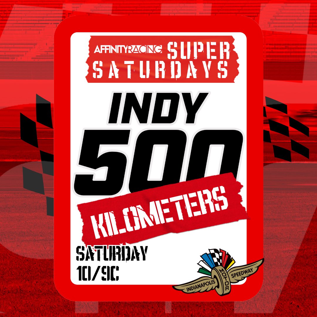 TOMORROW NIGHT! Lobby will be open to the public, so first come first serve. 

- Giveaways
- Join the discord: Raceaffinity.com/discord
- Broadcasted: Twitch.tv/raceaffinity