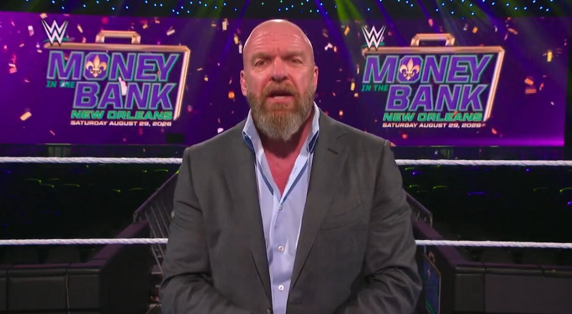 WONF4W's tweet image. Triple H confirms New Orleans will host WWE Money in the Bank in 2026, WrestleMania ‘at a future date’ ift.tt/BMx7ZRE